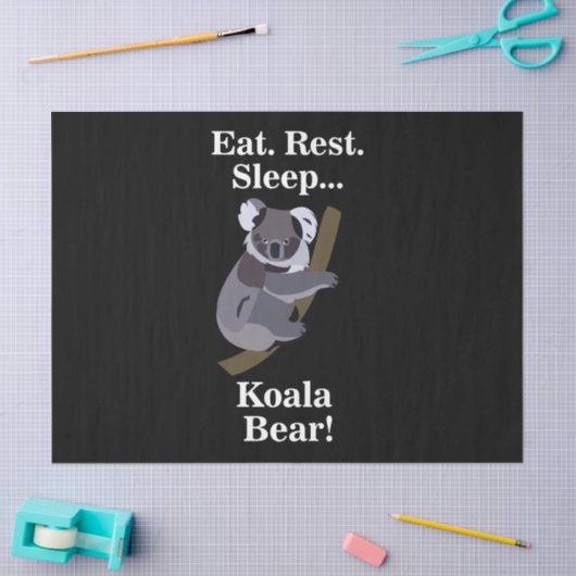 Koala Bear Funny 薄葉紙 (クラフト)