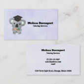 Koala Bear in Graduation Cap Tutor コーリングカード (正面/裏面)