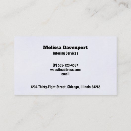 Koala Bear in Graduation Cap Tutor コーリングカード (裏面)