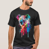 Koala Bear Paint Splatter Australian Animal Koala Tシャツ (正面)