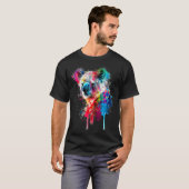 Koala Bear Paint Splatter Australian Animal  Koala Tシャツ (正面フル)