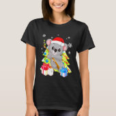 Koala Bear Santa Christmas With Christmas Trees Tシャツ (正面)