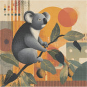 Koala Bear Sitting in a Tree シール (正面)