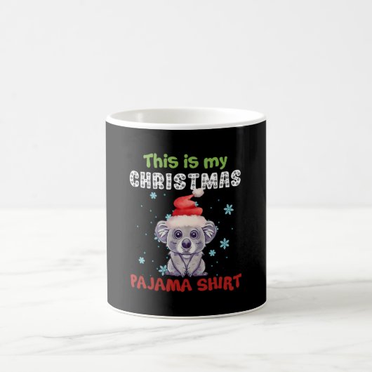 Koala Bear This Is My Christmas Pajamaシャツ コーヒーマグカップ (中央)