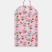 Koala Bear Valentine's Day Classroom School Card ギフトタグ (裏面)