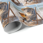 Koala Bear With a Beer on a Beach ラッピングペーパー (ロールコーナー)