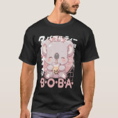Koala Boba Tea Kawaii Bubble Tea Koala Anime Neko  Tシャツ (正面)