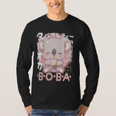 Koala Boba Tea Kawaii Bubble Tea Koala Anime Neko  Tシャツ (正面)