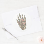 Koala Botanical Footprint Nature Sticker ラウンドシール (封筒)