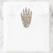 Koala Botanical Footprint Nature Sticker ラウンドシール (バッグ)