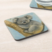Koala Calm – 水彩野生生物 コースター (左側)