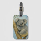 Koala Calm – Watercolor Wildlife ラゲッジタグ (正面縦)