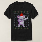 Koala Christmas Boys Santa Hat Koala Lover Gift Tシャツ (デザイン正面)
