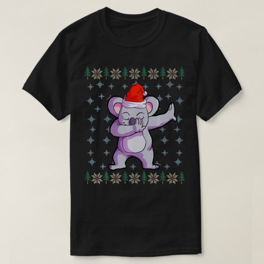 Koala Christmas  Boys Santa Hat Koala Lover Gift  Tシャツ (デザイン正面)