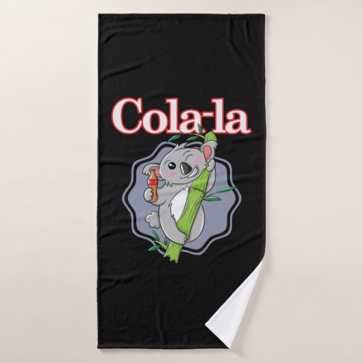 Koala Cola Beuteltier mit Eukalyptus バスタオル (バスタオル)
