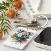 Koala Colorido: una ilustración vibrante キーホルダー (正面右)