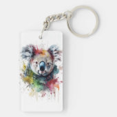 Koala Colorido: una ilustración vibrante キーホルダー (裏面)