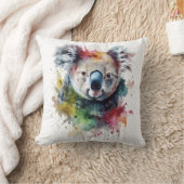 Koala Colorido: una ilustración vibrante クッション (ブランケット)