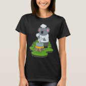 Koala Cook Cooking pot Cooking Tシャツ (正面)