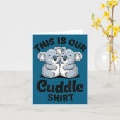 Koala Couple Matching This Is Our Cuddle  カード (黄色い花)