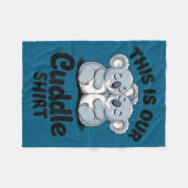 Koala Couple Matching This Is Our Cuddle  フリースブランケット (正面(横))