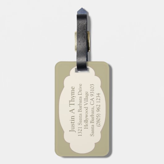 Koala cuddle artタグと素晴らし名付けられた ラゲッジタグ (裏面縦)