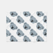 Koala emoji フリースブランケット (正面(横))