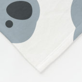 Koala emoji フリースブランケット (角)
