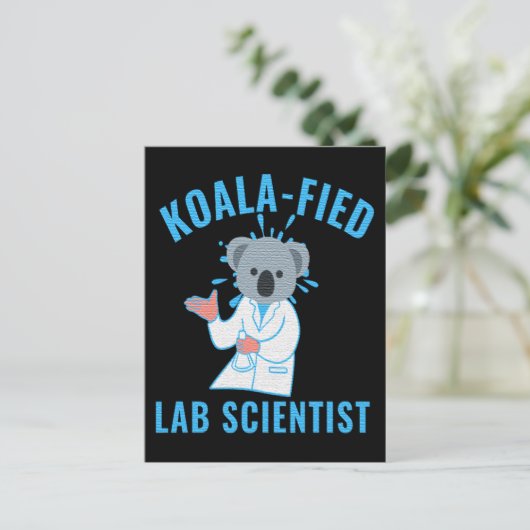 KOALA-FED LAB SCIENTIST - KOALA LAB TECH ポストカード (スタンド正面)