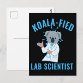 KOALA-FED LAB SCIENTIST - KOALA LAB TECH ポストカード (正面/裏面)