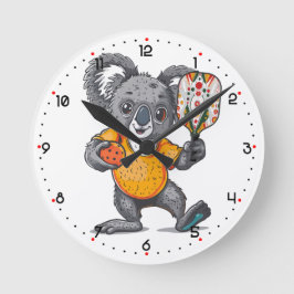 Koala-fied to Dinke Pickleball  ラウンド壁時計