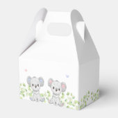 Koala Gender Reveal Partyのお願いボックス。 フェイバーボックス (裏面サイド)