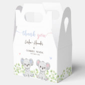 Koala Gender Reveal Partyのお願いボックス。 フェイバーボックス (オープン)