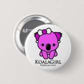 Koala Girl 缶バッジ (正面&裏面)