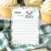 Koala Greenery Time Capsuleノートメッセージカード サンキューカード