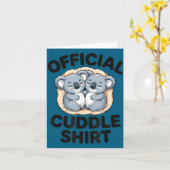 Koala Hug Cute Animal Lover This Is My Cuddle  カード (黄色い花)