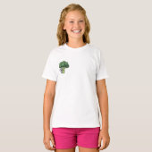 Koala Hugging Giant Broccoli Tree Kids Tシャツ (正面フル)