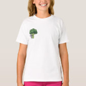 Koala Hugging Giant Broccoli Tree Kids Tシャツ (正面)