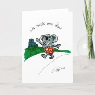 Koala in a Kilt brsdath card カード