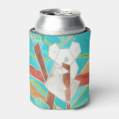 Koala in Tree Original Abstract Art 缶クーラー (缶正面)