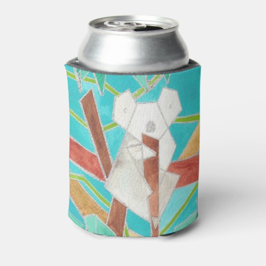 Koala in Tree Original Abstract Art 缶クーラー (缶裏面)