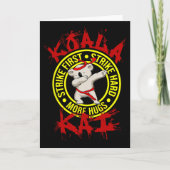 Koala Kai Funny Karate Ninja Dojo Koala Hug More A カード (正面)