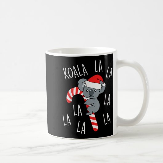 Koala La La La - Aussie Xmas Pun Funny Australian コーヒーマグカップ (右)