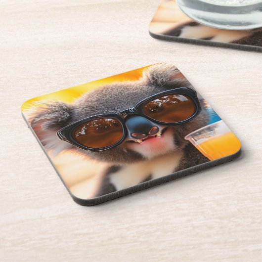 Koala mit Sommerfeeling コースター (左側)