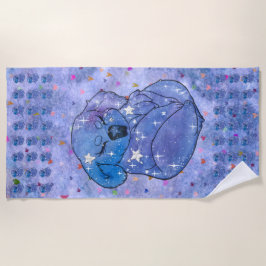 Koala named Seven ビーチタオル