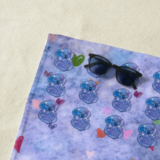 Koala named Seven ビーチタオル (インサイチュ)