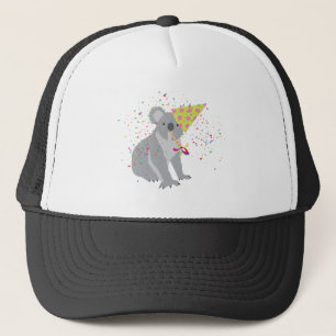 Koala Partying – 動物とパーティー キャップ