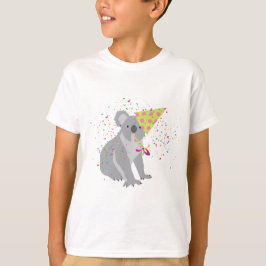 Koala Partying – 動物とパーティー Tシャツ