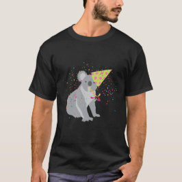 Koala Partying – 動物とパーティー Tシャツ