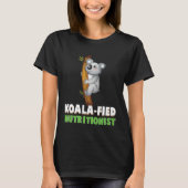 Koala qualified Nutritionist Food Expert Animal Tシャツ (正面)